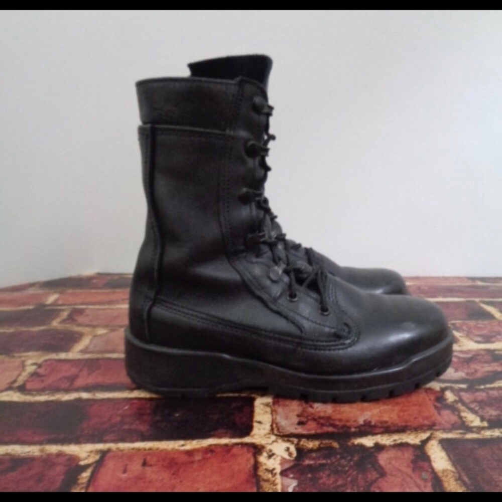 Bellville Black Leather Tactical Boots 5.5 W